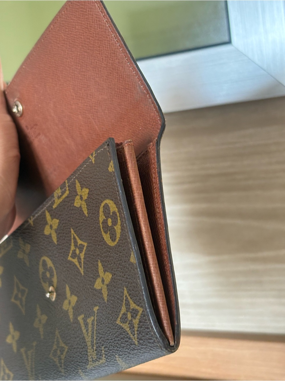 Auth Louis Vuitton monogram Sarah wallet Vintage - Picture 4 of 12